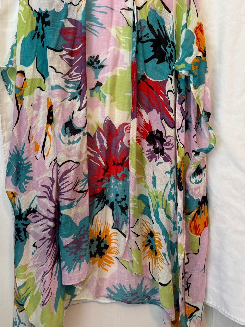 RACHEL Rachel Roy Swim Coverup Kimono Caftan Tropical Print One Size NWT
